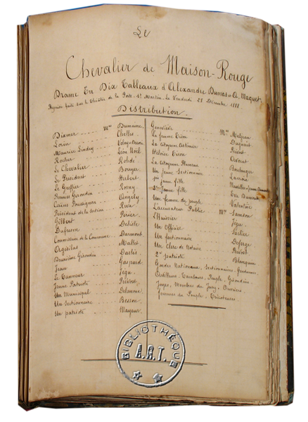 le chevalier de maison-rouge d'alexandre dumas